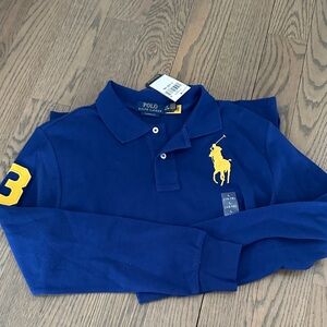 Polo by Ralph Lauren Kids Royal Blue Polo with Yellow Logo